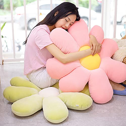 Kekeso Flower Floor Pillow Seating Cushion Daisy Flower Throw Pillow Cute Room Decor For Girls Flower Plush For Reading And Lounging Comfy Pillow (38Cm/14.96Inch, Pink) #TOP2