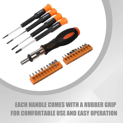 Kit de herramientas combinadas de 37 piezas naranja y negro miniatura 2