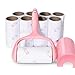 Lint Roller, 9 Refills 540 Sheets,Super Sticky Pet Hair Remover Kit, YQMAJIM Adhesive Lint Brush for Clothes,Carpet,Car Seats,Dust,Dogs,Cats