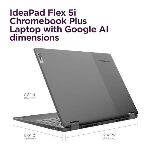 Image of Lenovo IdeaPad Flex 5i Chromebook Plus 2-in-1 Laptop (14 inch FHD+ Touchscreen, Intel 10-Core i5-1334U, 8GB RAM, 256GB SSD+256GB SD Card) Business, Students, Home, Webcam, Backlit, Lightweight, Chrome OS