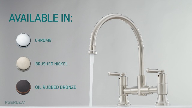 Peerless Delta Faucet P2923LF Westchester Bridge Kitchen Faucet