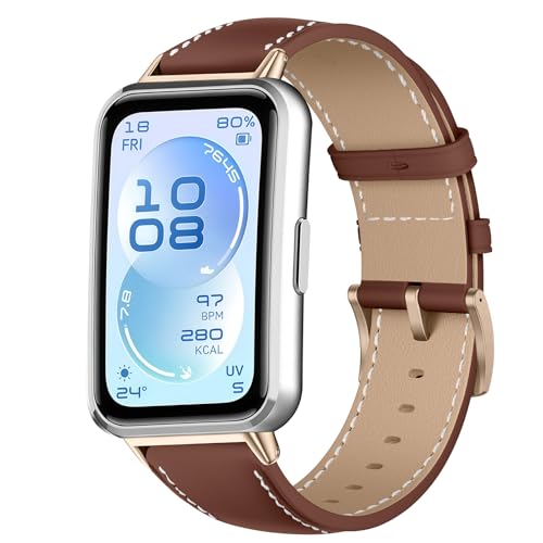 [LanQii] ���U�[�o���h �p�� HUAWEI Band 11 Pro/HUAWEI Band 11 / NFC / 11 Pro Aluminum Edition �o���h PU���U�[�f�� �\�t�g �_� �r���v �����x���g �v���X�g���b�v �N�C�b�N��