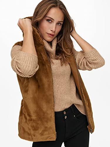 Only Onlmalou Faux Fur Waistcoat CC Otw Giacca