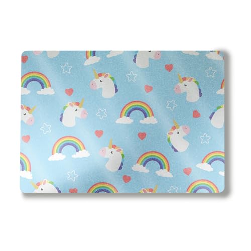 Glossy Glitter Laptop Skin Compatible with Alienware M18 R2 (2024) - Unicorn Perfection - Premium 3M Vinyl Protective Wrap Decal Cover - Easy to Apply | Crafted in The USA by MightySkins