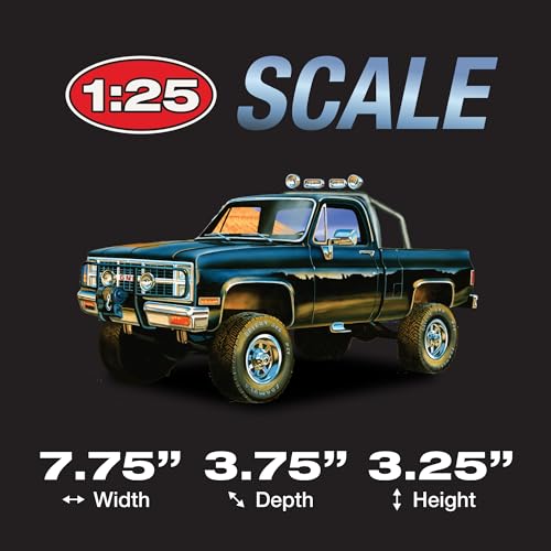 MPC MPC848 1:25 Scale 1984 GMC Pickup Noir Version kit de modèle réduit automobile - 4