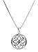 Celtic Knot Charm Pendant Necklace, Stainless Steel, 18" Chain - By Regetta Jewelry
