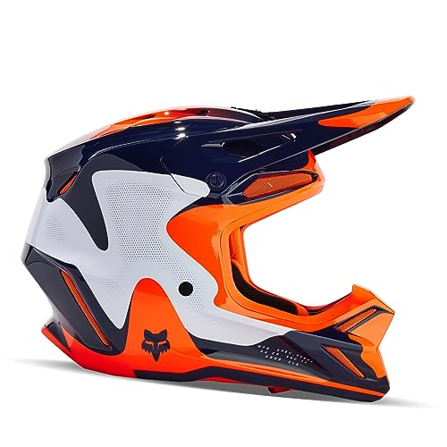 FOX V3 HELMET REVISE NAVY/ORANGE S