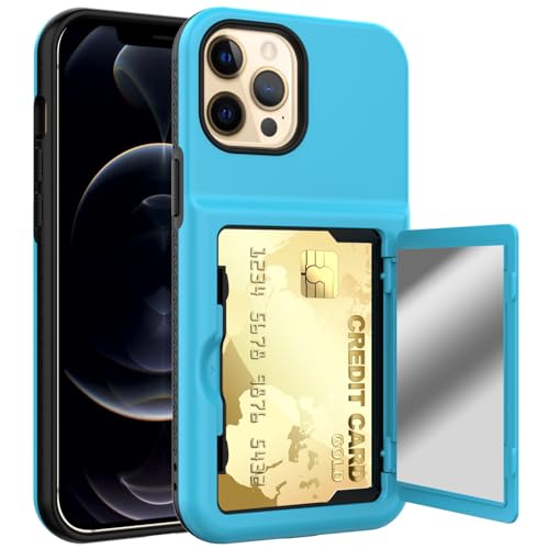 Coque portefeuille haut de gamme compatible avec iPhone 12 Pro Max avec rangement ultra-discret