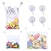 MEZOOM 3PCS Organisateur de Jouets pour Baignoire Filet de Rangement en Maille pour Jouets de Bain Sac de Rangement avec 4 Crochets Robustes Ventouses pour Bébé Accessoires de Douche
