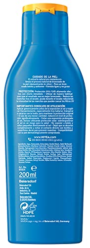 NIVEA SUN Protege & Broncea Leche Solar Activadora del Bronceado FP50 (1 x 200 ml), potenciador del bronceado resistente… - Imagen 3