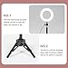 VILLCASE 1 Set LED Ring Light with Tripod Stand Color Fill Light for Live Streaming Photography Portable Desktop Lighting for Phone Webcam for Durability