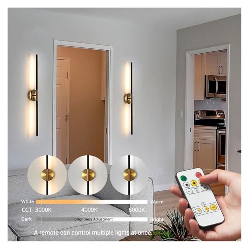 Aplique dorado regulable de 80cm con diseño magnético y recargable por USB Tipo-C 5