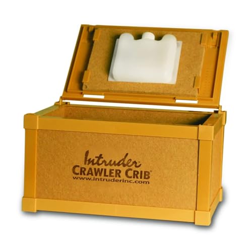 Intruder CrawlerCrib Nightcrawler Worm Bait Box, Keeps Bait Fresh, Packed with Good N' Lively Worm...