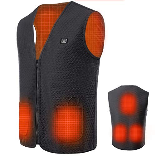 KEYNICE Heated Vest, USB Charging Electric Heated Jacket for Men and Women, Washable