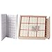 Produktbild ODRD Zone Holz Sudoku Brett Spiele Mit Schublade -Zone Sudoku Brett Kasten hölzerne Zahl Platz Spielzeug - Sudoku Steckspiel Denkspiel Knobelspiel Geduldspiel Logik Denkspiele (Rot)