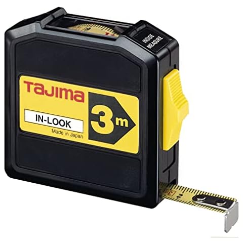 Tajima INL30MY"in-Look" Measuring Tape, Black/Yellow Cover