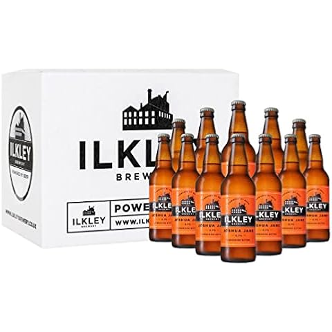 Ilkley Brewery Joshua Jane Yorkshire Bitter Ale 3.7% ABV | 12 x 500ml Bottles | Craft Beer Bitters Case Crate | Rich Nut Brown Ale, Soft Caramel Flavour, Unique Hop Character Lightly Carbonated Cover