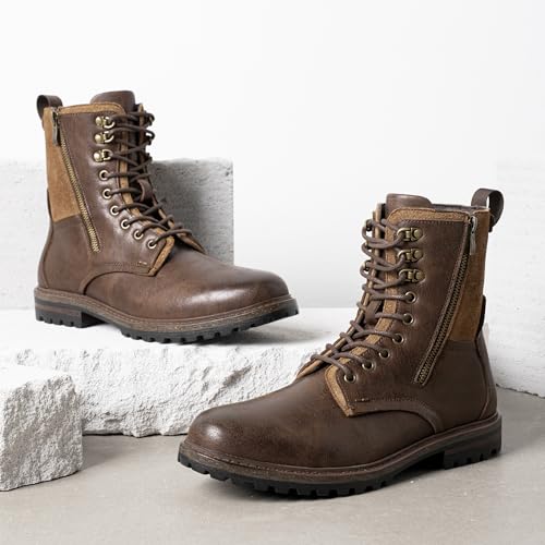 Image of JOUSEN Boots for Men Leather Casual Dress Shoes combat Boots men