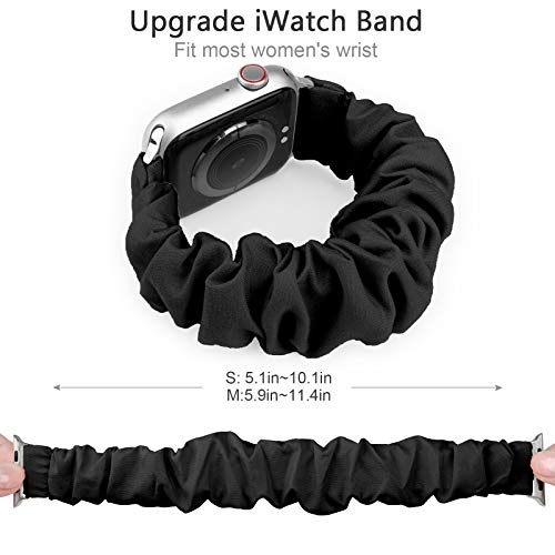 Image of Greatfine Scrunchie Band Compatible with Apple Watch Bands 38mm 40mm 41mm 42mm 44mm 45mm 46mm 49mm Women, Elastic Scrunchie Watch Strap for iWatch Watch Series 11 10 9 8 7 6 5 4 3 2 1 SE 3 2 Ultra 3 2