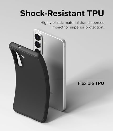 Image of Ringke Onyx for Samsung Galaxy S26 Case Back Cover [Anti-Fingerprint Texture] Slim-Fit Lightweight Shockproof Protective with Non-Slip Side Grip - Black