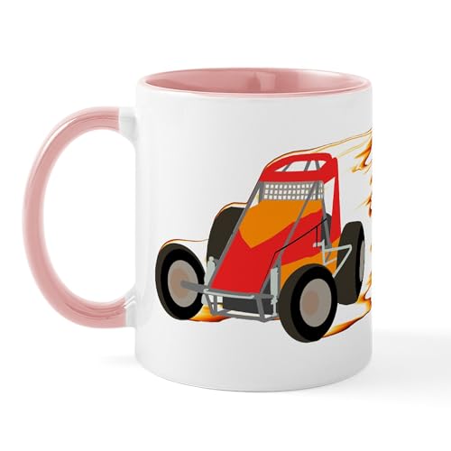 CafePress Wingless Flaming Sprint Mug 11 oz (325 ml) Ceramic Coffee Mug