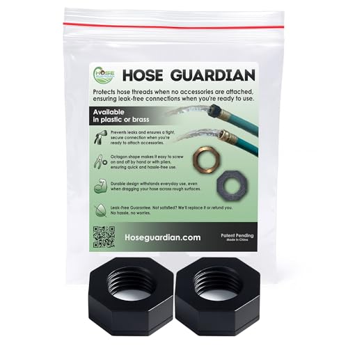 Hose Guardian | Open End Garden Hose Thread Protector Cap – Plastic End Cap for 3/4″ Threads - Leak-Free, Crush-Resistant Female End Plug – Protects Threads When Not in Use (2-Pack)