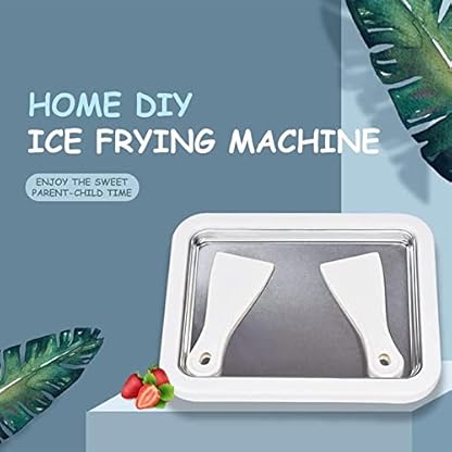 UIHECTA Instant Eismaschine Eiswürfelschale DIY Eismaschine Mini Smoothie Eismaschine Eiscreme Roller Platte Mit 2… – Bild 4