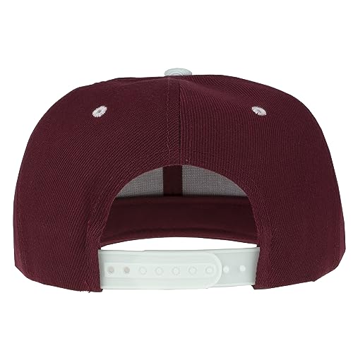 Image of Gelante Plain Blank Flat Brim Adjustable Snapback Baseball Caps Wholesale LOT 12 Pack