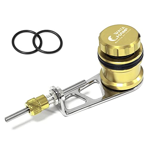 WATACHAMPワタチャン ボビンワインダー ノットアシスト 釣りライン用 ショックリーダー/PEライン結び ２枚カーボンワッシャー付き フィッシング 軽量 PRノット 1枚目