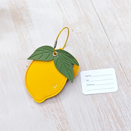 Luggage Tags for Suitcases, Faux Leather Cute & Funny Travel Suitcases Tag with ID Label,Stainless Steel Loop2