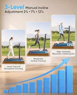 6-in-1 Folding Treadmill for Home with Removable Table, 3.0HP Walking Pad with Incline up to 12%, 12 km/h Foldable Walking Pad Treadmill with 15 cm Telescopic Handle and RGB Lights,330LBS Load