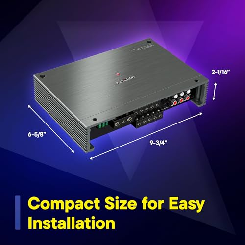 KENWOOD KAC-835 Class D 5-Channel Power Amplifier – 1600W All-in-One Amp for Superior Sound Quality, Versatility, and Advanced Protection - Image 3