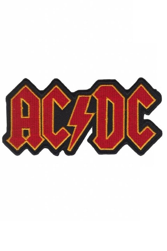 ACDC ACDC Rouge Or Patch Patch Patch Brodé Iron on Applique Accessoire