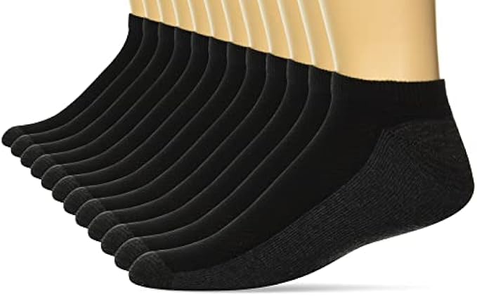 Hanes Men's Socks, X-Temp Cushioned No Show Socks, 12-Pack