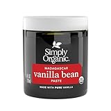 Simply Organic Vanilla Bean Paste, 4 Ounce Jar, Certified Organic, Kosher, Vegan, Non-GMO Rich Soft Paste, Warm Woody Aroma