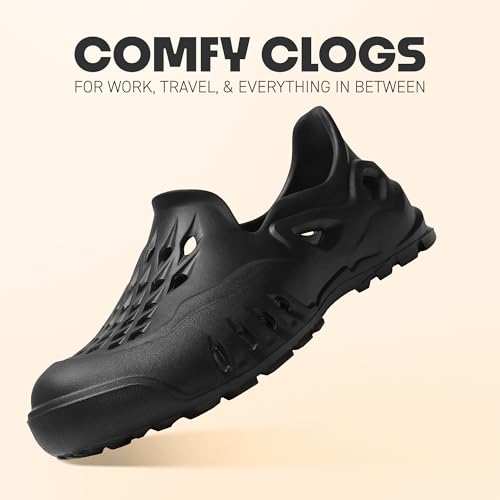 Image of Stylish and Comfortable Anti-Skid Men's Clogs | Waterproof, Breathable & Lightweight | Slip-On Style Unisex Everyday Footwear for Home, Travel, and Outdoors | TEG-7009