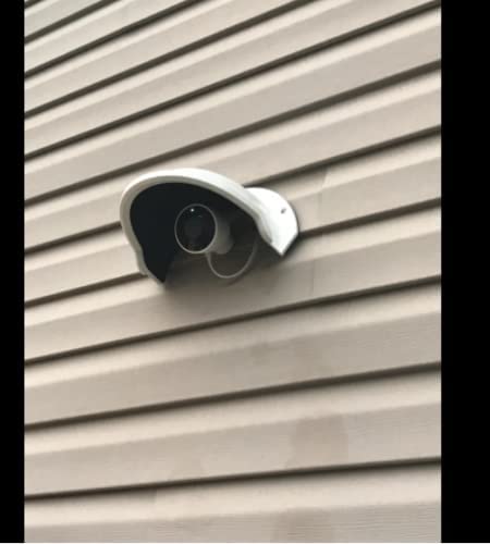 Image of Universal Sun Rain Shade Camera Cover Shield for Hikvision /CP Plus /Godrej /Qubo /MI /Realme /Honeywell /Trueview Dome & Bullet Outdoor Camera - White