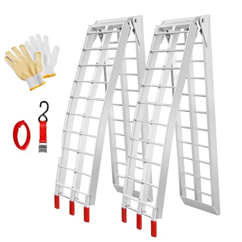 Loezora 1500lb Folding Motorcycle Ramp 2-Pack