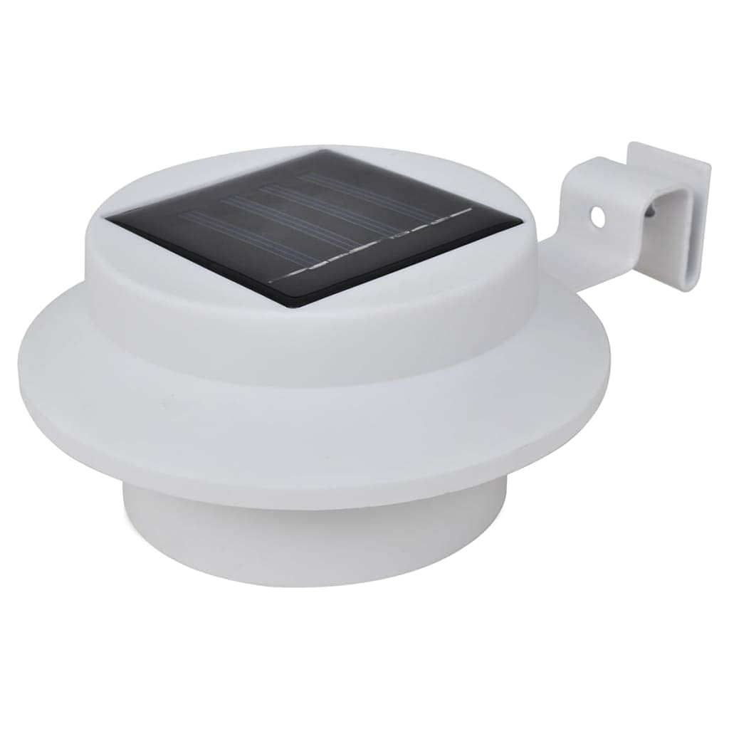 vidaXL 12x Lampes Solaires à LED d'Extérieur pour Clôture Eclairage Lampes d'Allée Lumière de Jardin Terrasse Patio Cour Balcon Chemin Extérieur Blanc