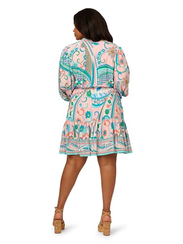 Image of Adrianna Papell Printed Short Dress