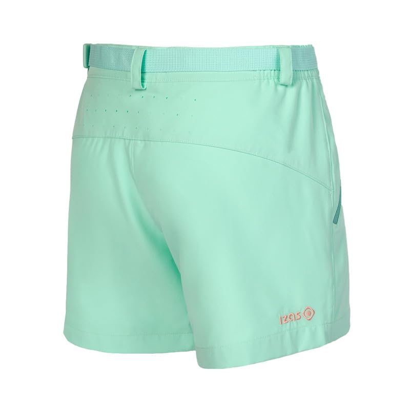 Izas RILLO W Pantalón Corto de Trekking para Mujer, Secado Rápido y Elástico, Repelente al Agua y Transpirable, Regular Fit con Trabillas y Bolsillos con Cremallera