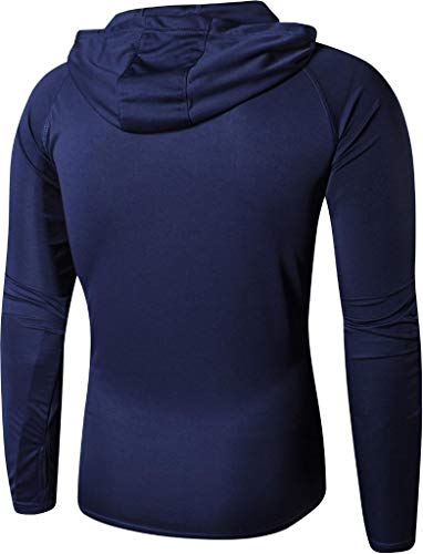 jeansian Men's UPF 50+ UV Sun Protection Shirts Outdoor Long Sleeve SPF Rash Guard LA2453