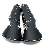 Canilleras para Caballo, Charro Saddle Horse Front Leg Protectors (Black)