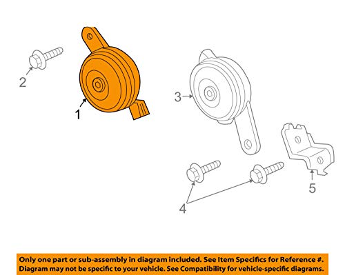 Genuine Honda 38100-S1F-013 Horn Assembly (Low)