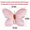 Labauxite Butterfly Shaped Throw Pillow, Soft Butterfly Stuffed Seat Cushion Pad,Plush Pillow Velvet Decorative Animal Pillow for Couch Living Room Bed (All Pink) #1