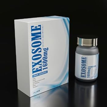 Amazon | EXOSOME 1600mg サプリメント、120粒入り、60日分、NMN