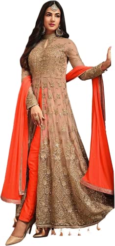 New Indian/Pakistani Eid Special Party/Ethnic wear Georgette Straight Ghagra Style Salwar for Womens3