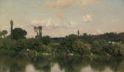 Toile sur la Seine Rico Y Ortega 60x90cm tableau paysage
