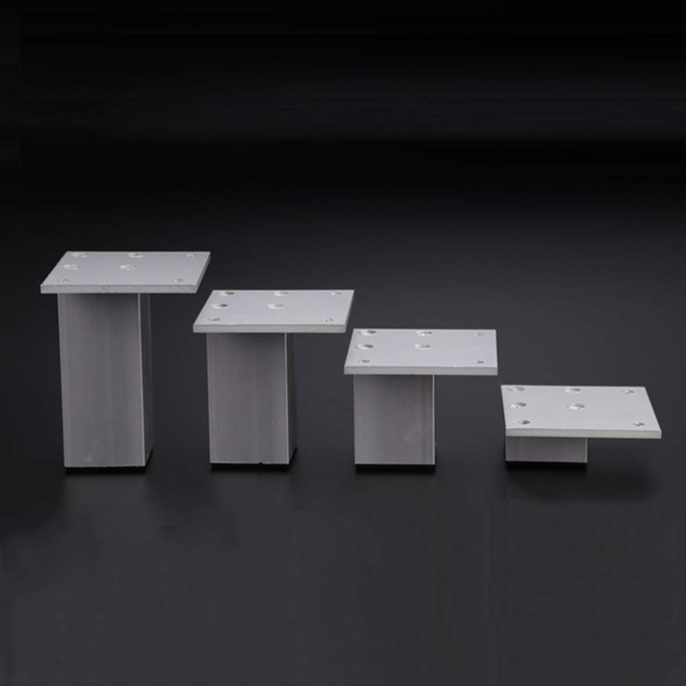 Furniture legs Gambe Fisse per Mobili, Piedini per Mobile in Metallo per Mobile da Tavolo, Quadrato Piatto, ø38mm