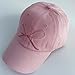 Womens Baseball Caps Bow Hat Cute Trucker Hats for Girl Fashion Gorras para Mujer Mens Embroidery Adjustable Ball Cap Light Pink